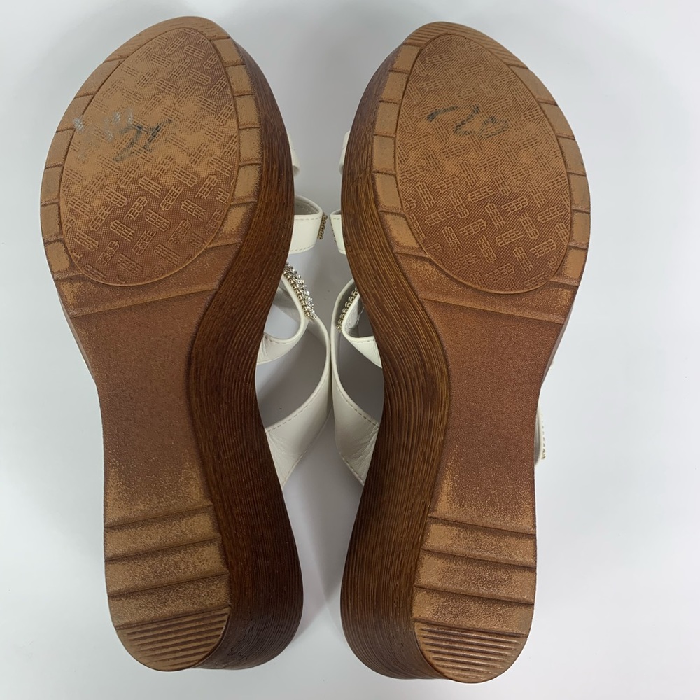 Italian Shoemaker Shoes Platform Sandals Leather - Picture 8 of 8